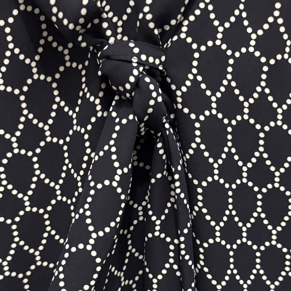 Adrianna Papell Navy Geometric Shirt - Picture 3 of 7